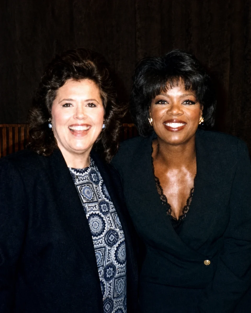 Andrea Sims with Oprah Winfrey