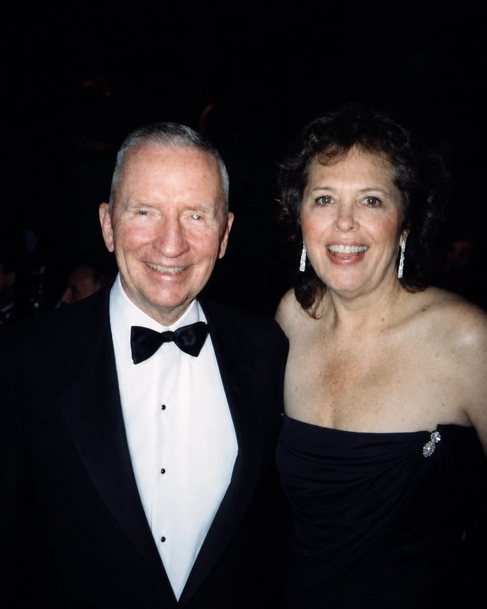 Andrea Sims with Ross Perot
